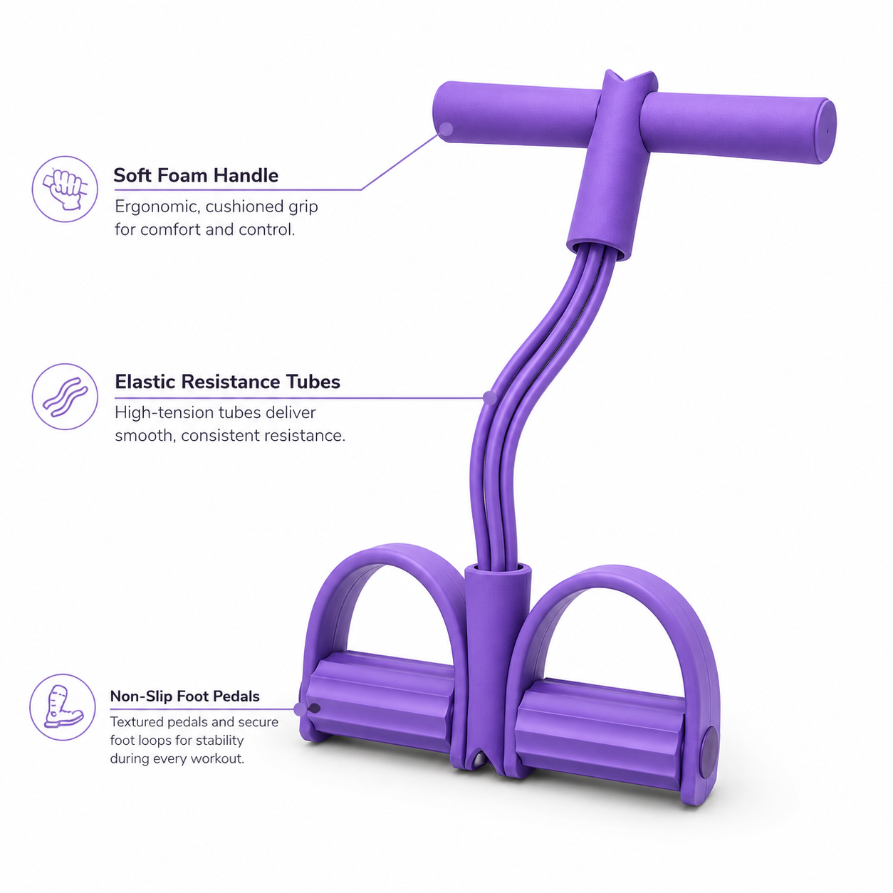 Full-Body Resistance Trainer for Home Workouts